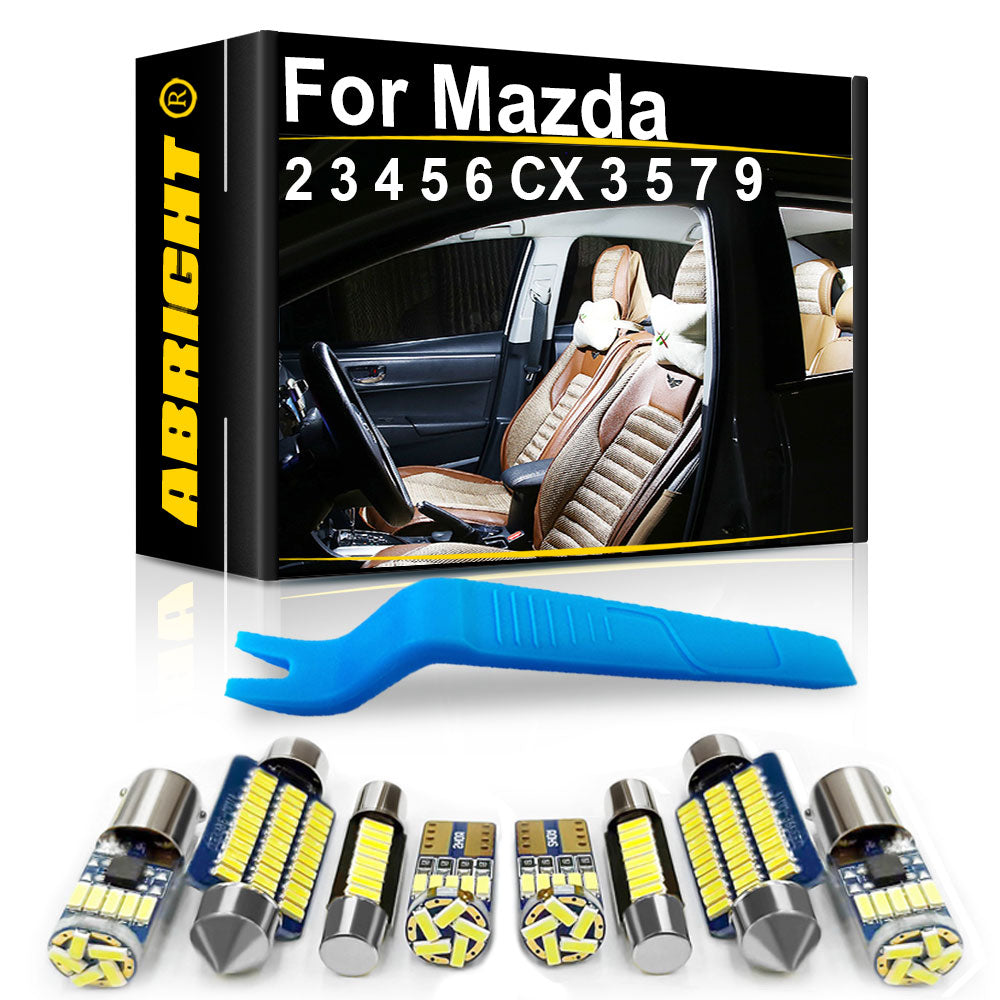 AutoGlowLED Canbus Interior LED Light Kit for Mazda 2 3 5 6 CX-3 CX-5 CX-7 CX-9 MX-5