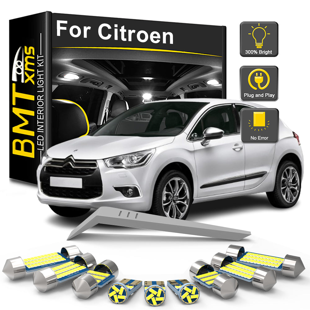 AutoGlowLED LED Interior Light Kit for Citroen C0 C1 C2 C3 C4 E MEHARI Saxo C Elysee Xsara ZX Nemo