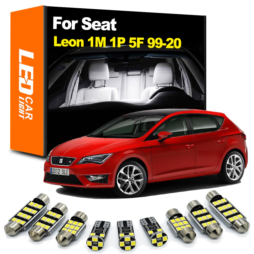AutoGlowLED Interior LED Light Kit for Seat Leon MK1 MK2 MK3 1999-2018