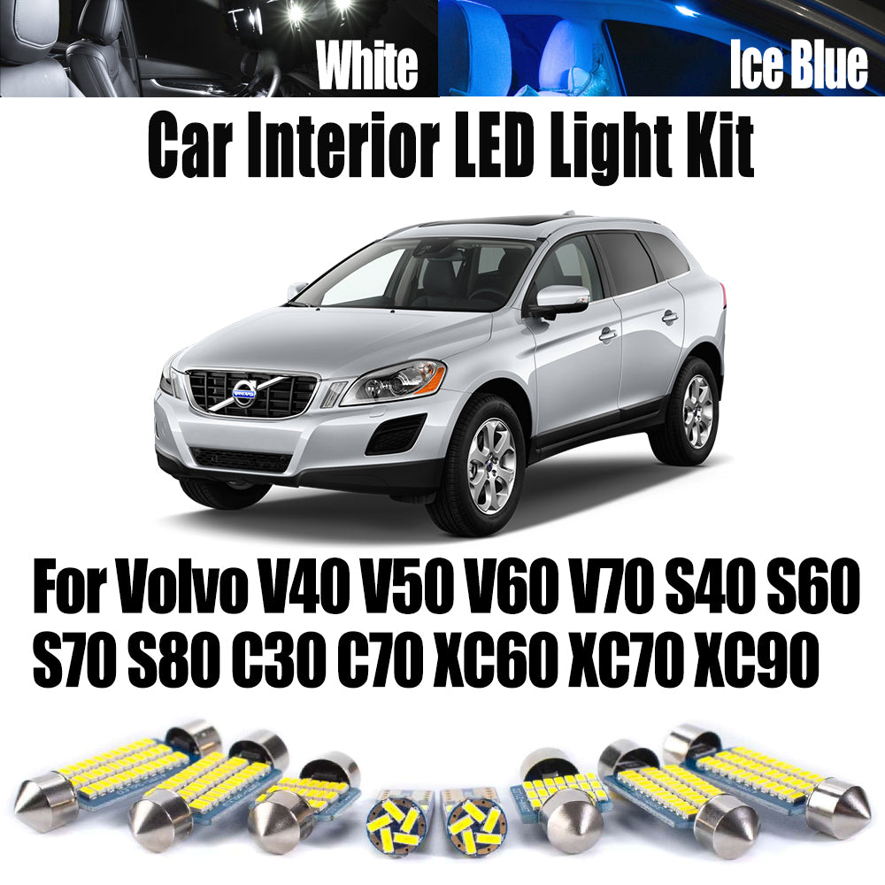 AutoGlowLED Canbus LED Interior Light Kit for Volvo V40 V50 V60 V70 S40 S60 S70 S80 C30 C70 XC60 XC70 XC90
