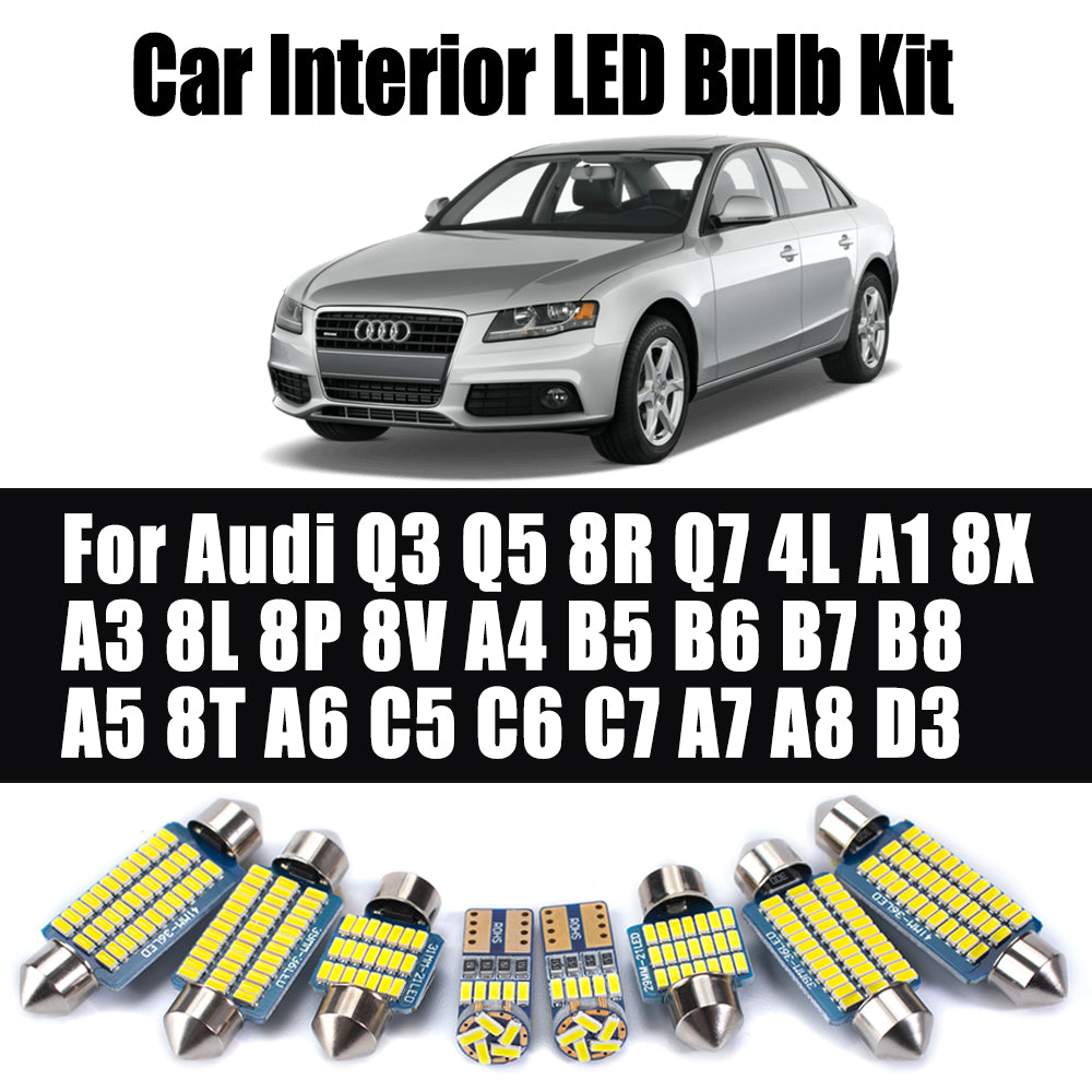 AutoGlowLED Audi Interior LED Light Kit — Q3 Q5 Q7 A1 A3 A4 A5 A6 A7 A8