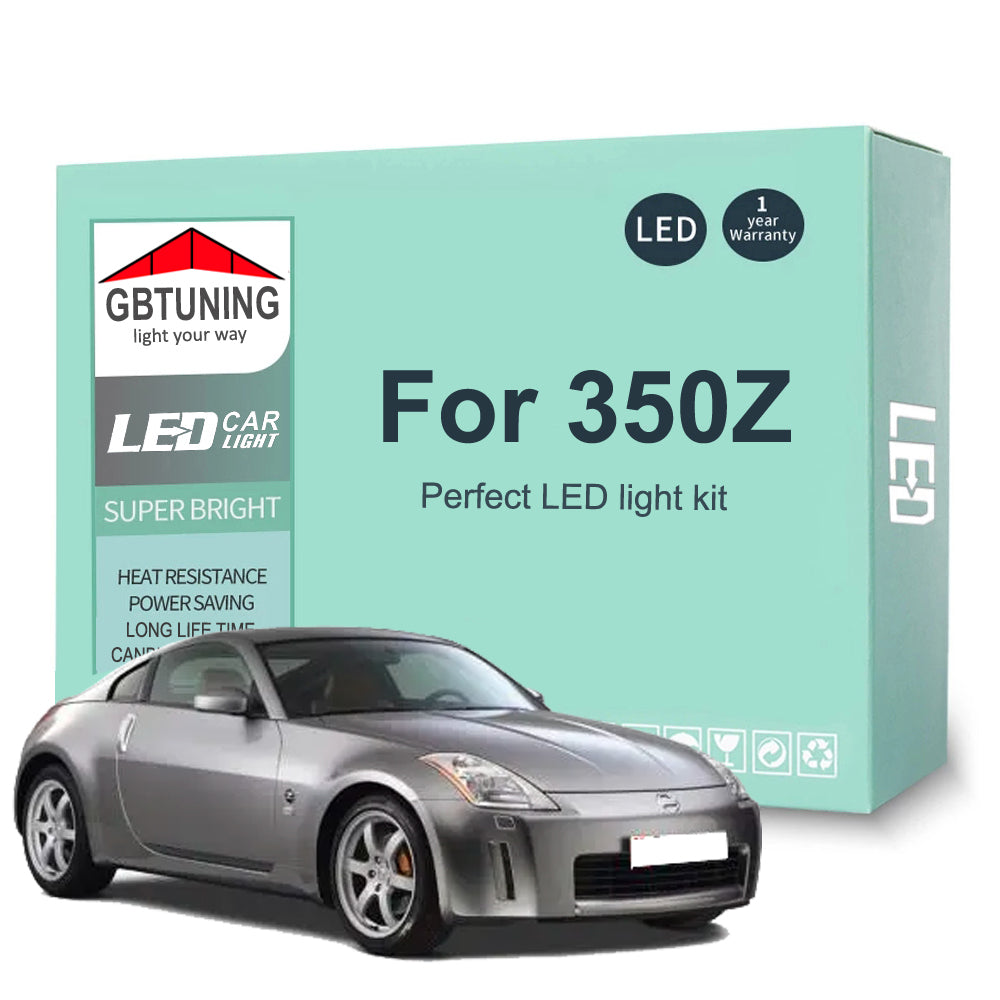 AutoGlowLED 7Pcs LED Interior Light Kit for Nissan 350Z 2003-2009 Canbus