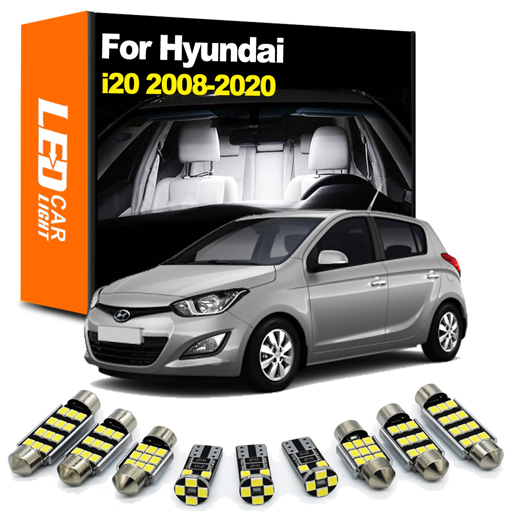 AutoGlowLED Interior LED Light Kit for Hyundai i20 MK1 MK2 PB GB IB 2008-2020 Canbus