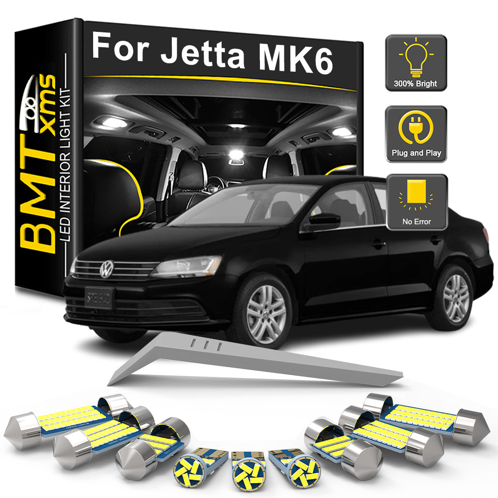 AutoGlowLED 13Pc Canbus LED Interior Light Kit for VW Jetta MK6 2011-2017
