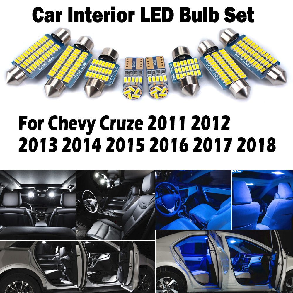 AutoGlowLED LED Interior Light Kit for Chevy Cruze 2011-2018 Canbus