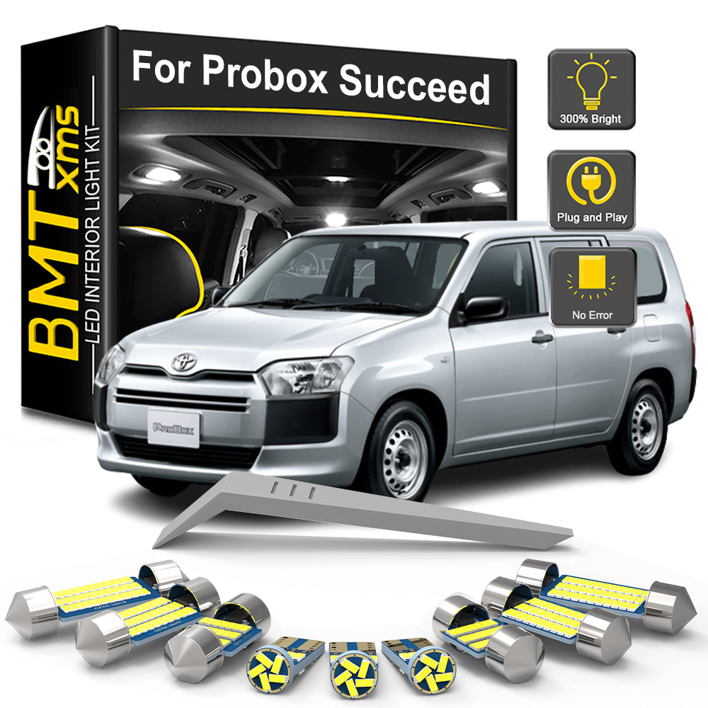 AutoGlowLED LED Interior Light Kit for Toyota Probox Succeed 2002-2021 8PCS