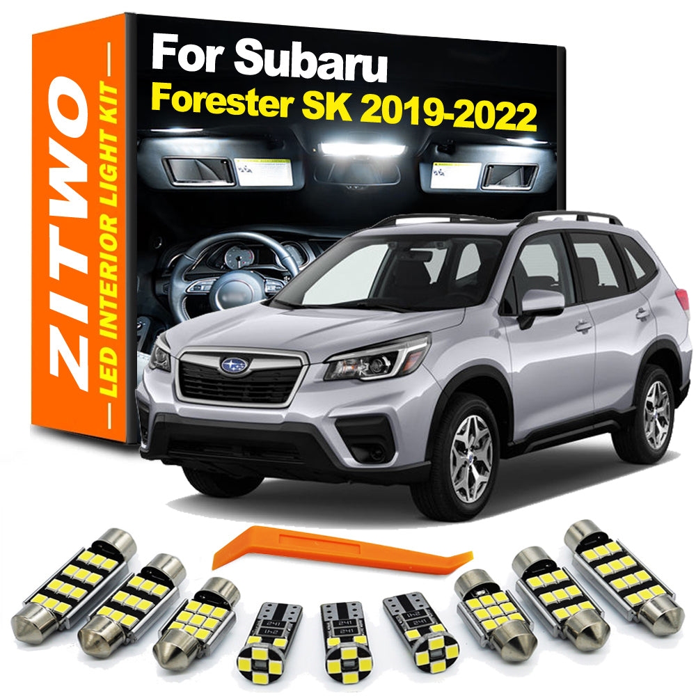 AutoGlowLED 10-Piece LED Interior Light Kit for Subaru Forester SK 2019-2021