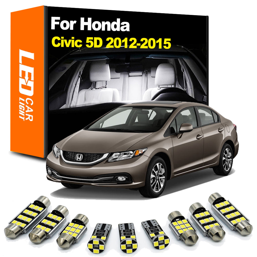 AutoGlowLED Interior LED Light Kit for Honda Civic 2012-2015 Canbus