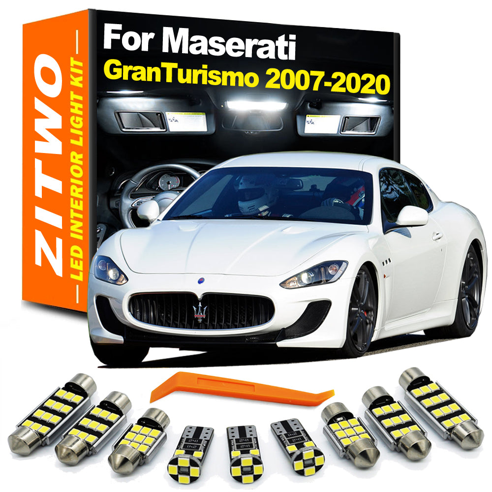 AutoGlowLED 16-Piece LED Interior Light Kit for Maserati GranTurismo 2007-2020
