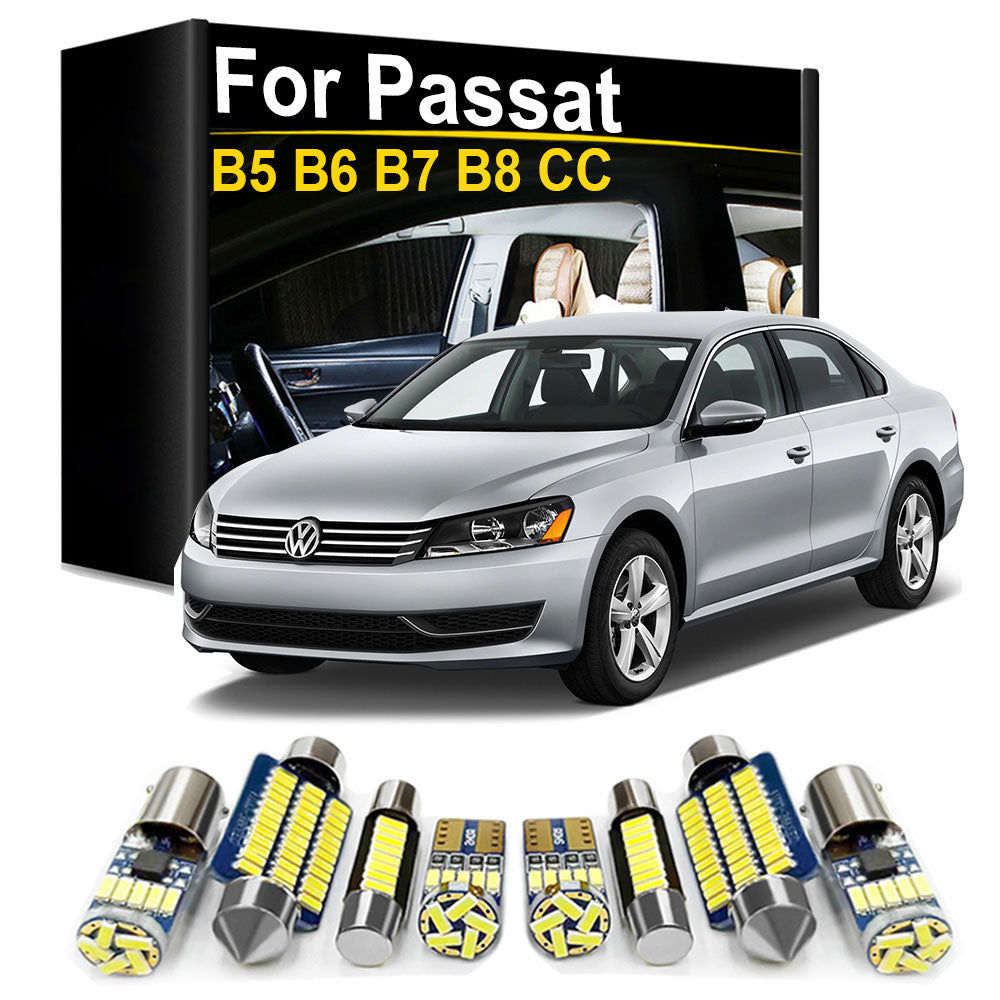 AutoGlowLED LED Interior Dome Light Kit for VW Passat B5-B8 CC