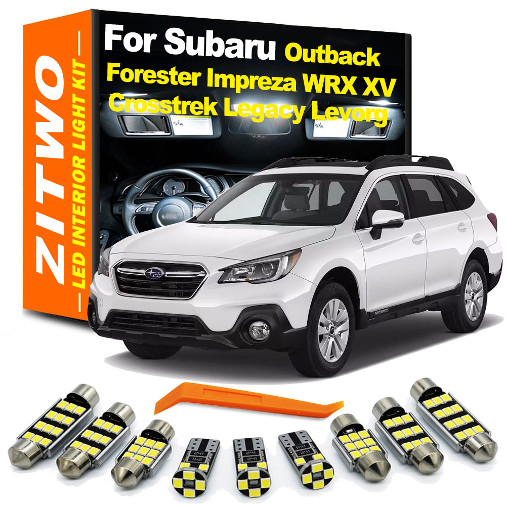 AutoGlowLED LED Interior Light Kit for Subaru Outback, Forester, Impreza, WRX, STI, XV