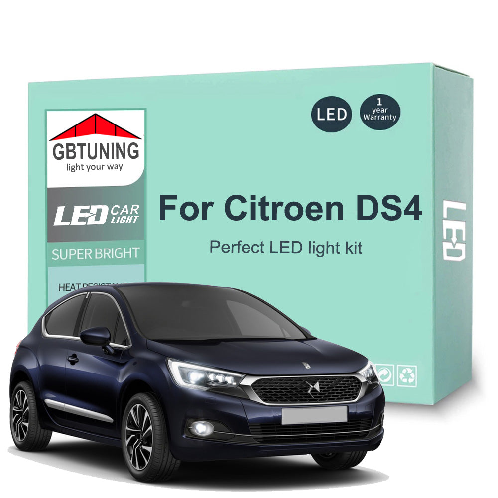 AutoGlowLED 17Pc Canbus LED Interior Light Kit for Citroen DS4 2010-2015
