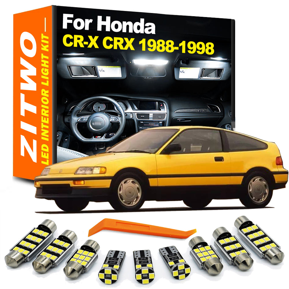 AutoGlowLED LED Interior Dome Reading Light Kit for Honda CR-X CRX 1988-1998