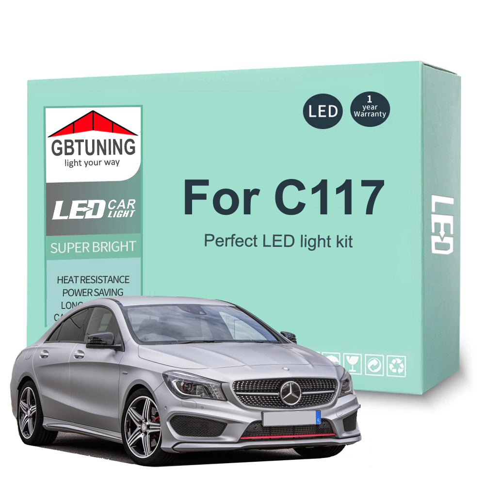 AutoGlowLED Canbus LED Interior Light Kit for Mercedes Benz CLA C117 2013-2018