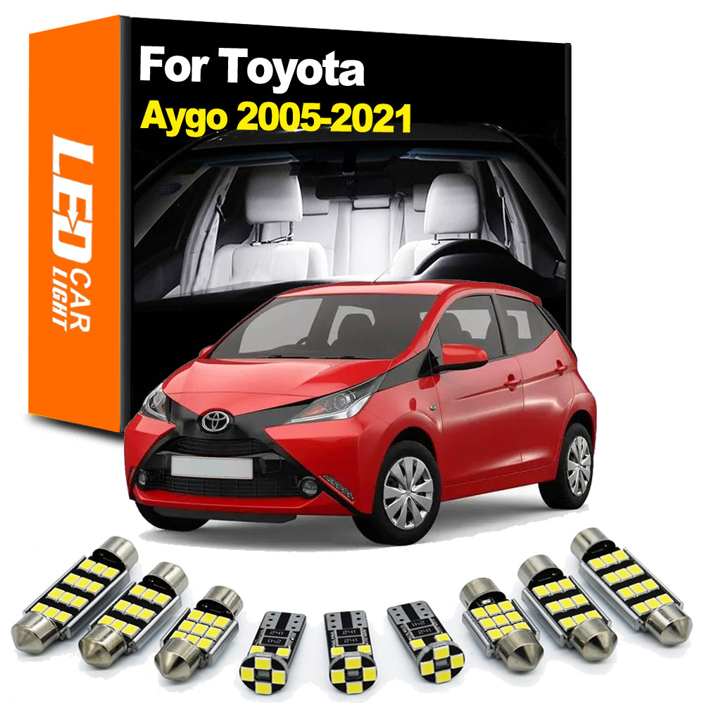 AutoGlowLED Interior LED Light Kit for Toyota Aygo 2005-2021 Canbus