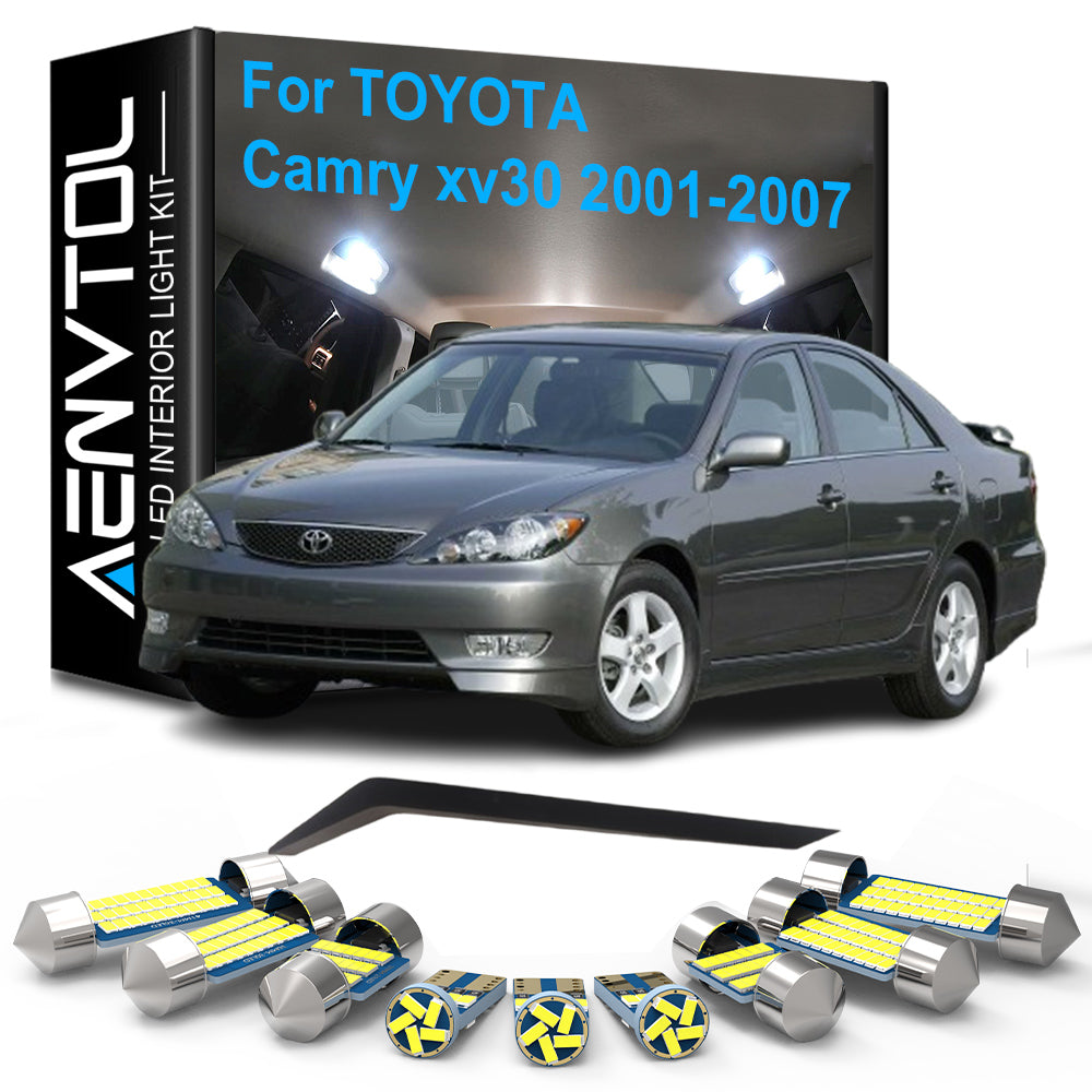 AutoGlowLED 13pc LED Interior Light Kit for Toyota Camry XV30 Canbus