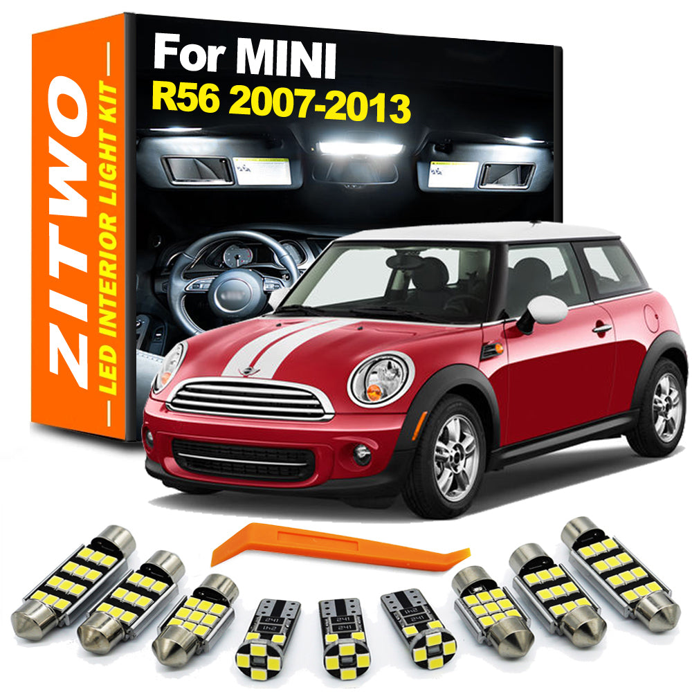AutoGlowLED 14Pcs Canbus LED Interior Light Kit for Mini R56 Cooper 2007-2013