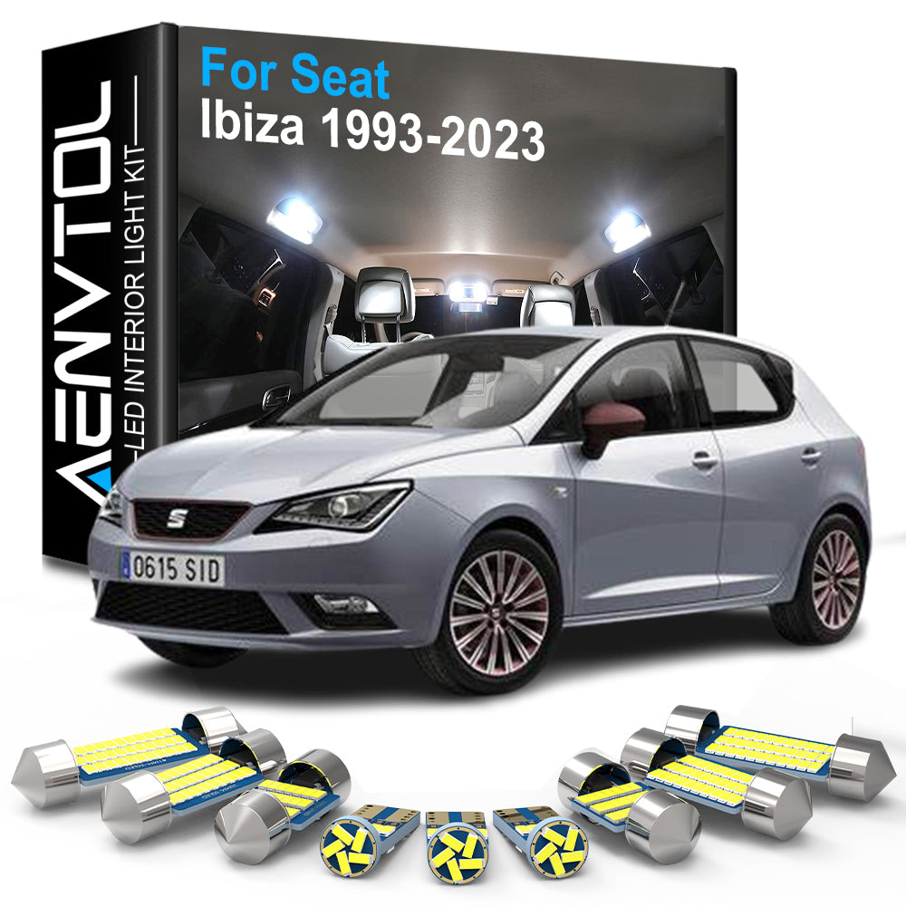 AutoGlowLED Interior LED Light Kit Canbus for Seat Ibiza 6K 6L 6J 6P 6F 1993-2023