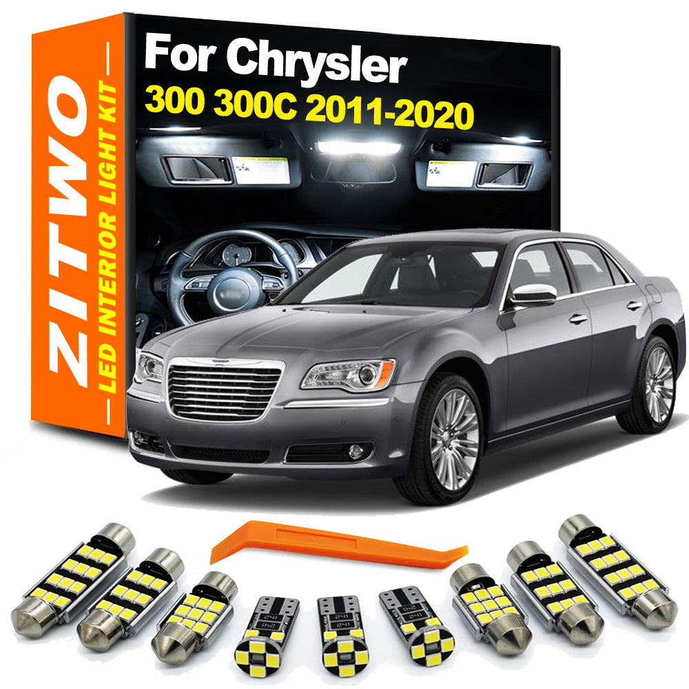 AutoGlowLED 17-Piece LED Interior Light Kit for Chrysler 300/300C 2011-2020