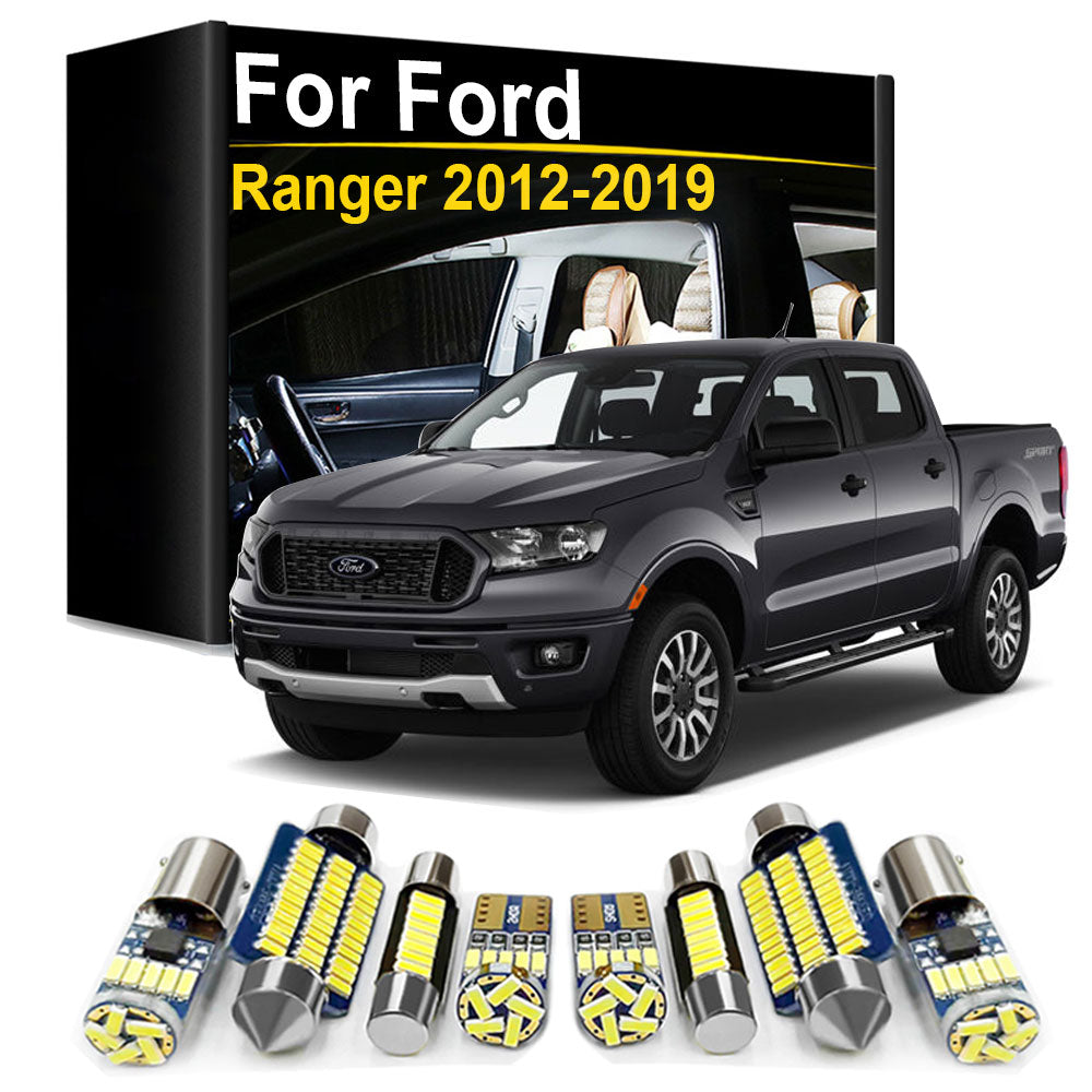 AutoGlowLED LED Interior Light Kit for Ford Ranger 2012-2019, 7Pcs