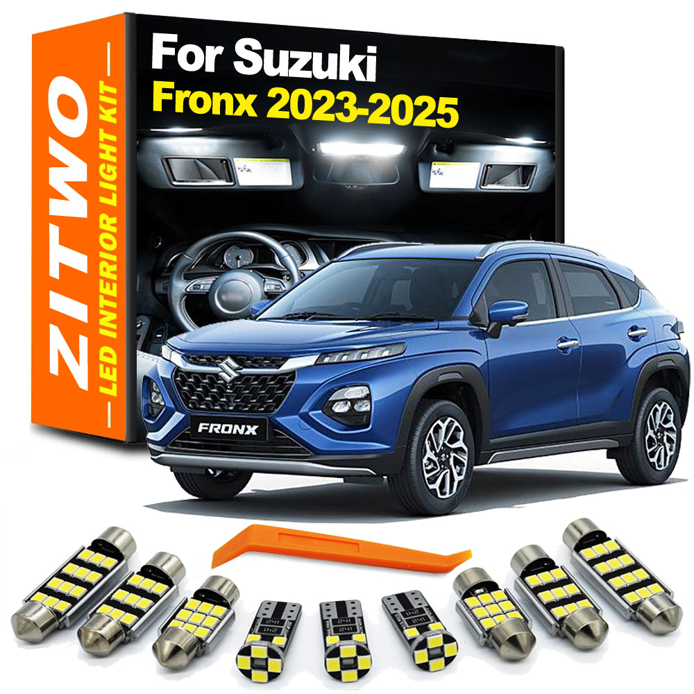 AutoGlowLED 10pc LED Interior Light Kit for Suzuki Fronx 2023-2025