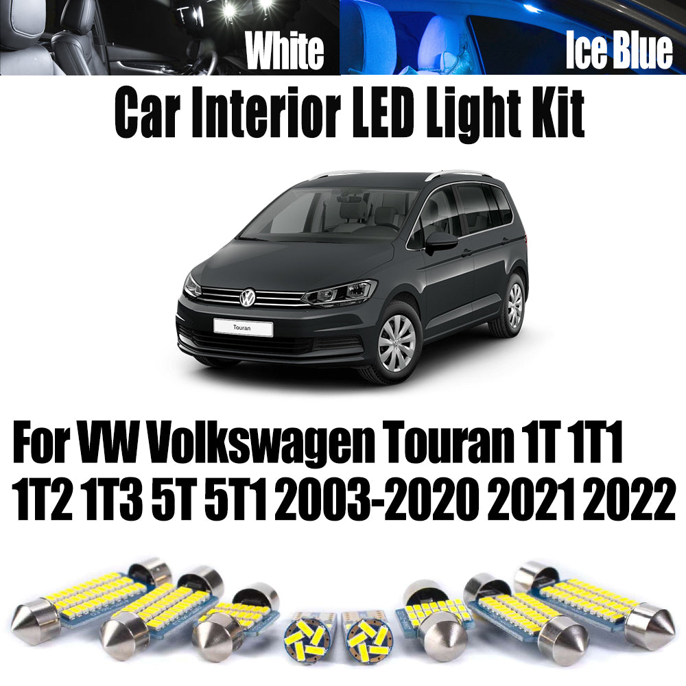 AutoGlowLED Interior LED Light Kit for VW Volkswagen Touran 2003-2022