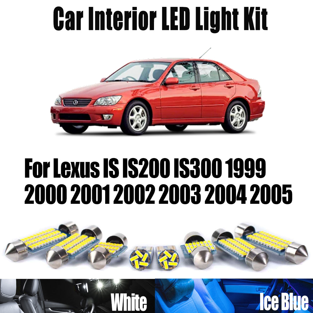 AutoGlowLED 14Pc LED Interior Light Kit for Lexus IS200 IS300 1999-2005 Canbus
