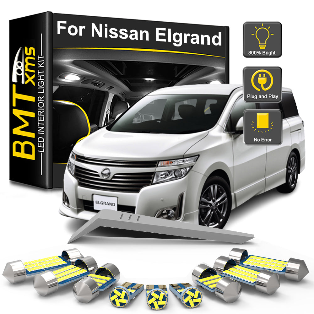 AutoGlowLED For Nissan Elgrand LED Interior Light Kit Canbus 6000K