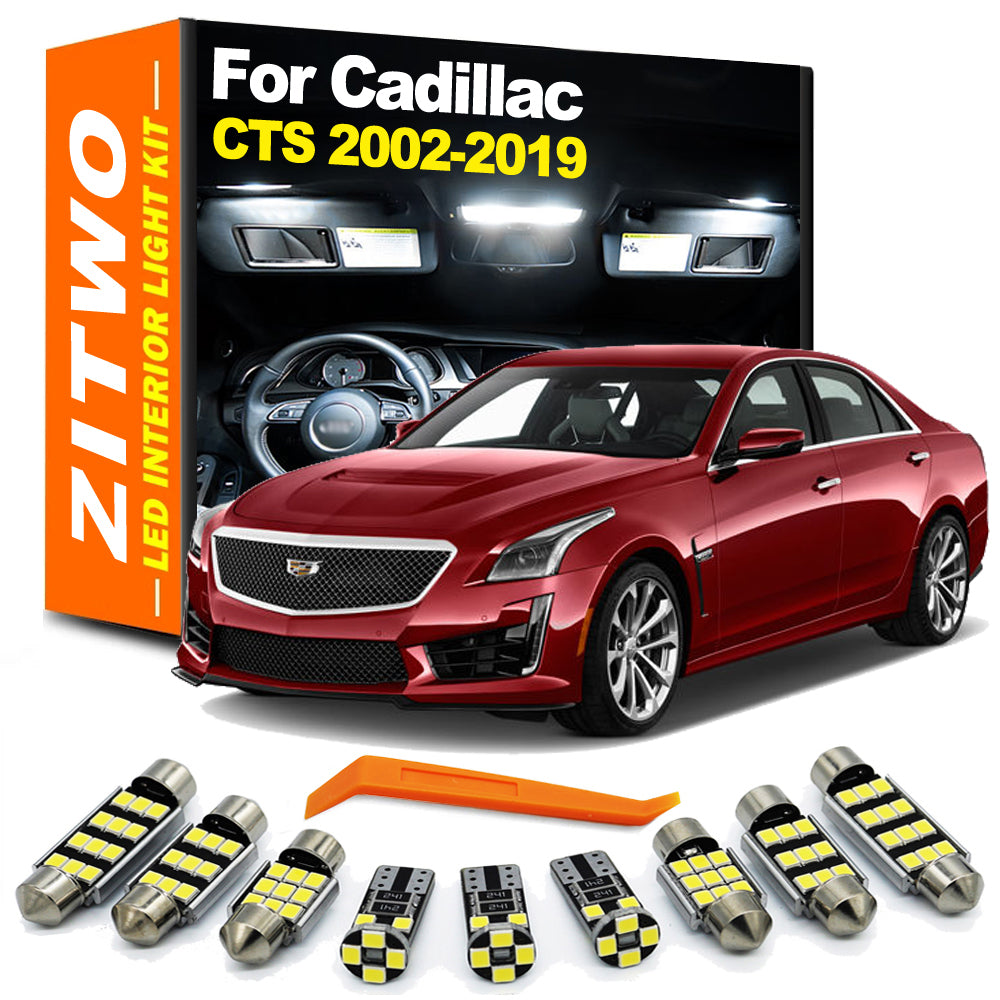 AutoGlowLED LED Interior Light Kit for Cadillac CTS Sedan Wagon Coupe 2002-2019