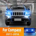 AutoGlowLED 7443 DRL LED Lights for Jeep Compass MK 2011-2016, 2pcs