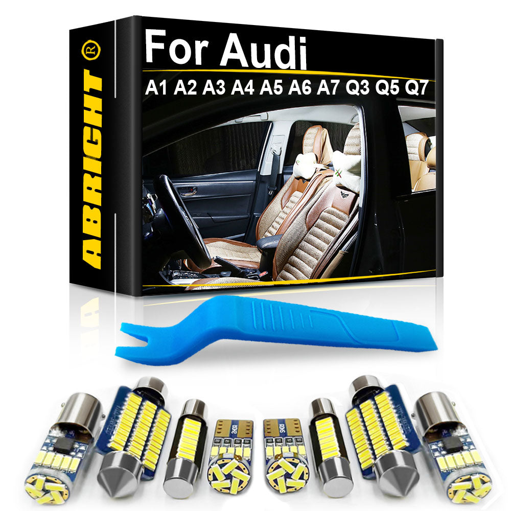 AutoGlowLED Canbus LED Interior Light Kit for Audi A3 A4 A5 A6 A7 A8 Q3 Q5 Q7