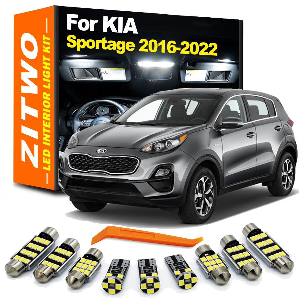 AutoGlowLED 11Pcs LED Interior Light Kit for Kia Sportage 2016-2022
