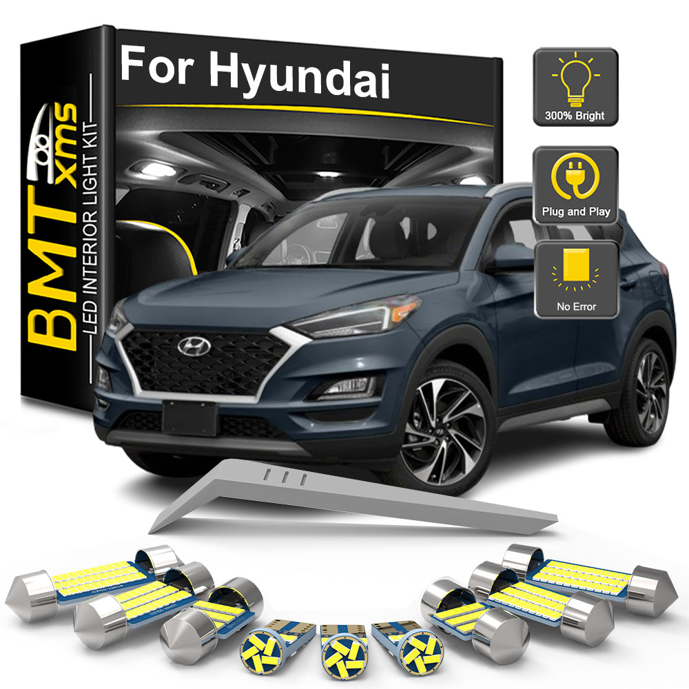 AutoGlowLED LED Interior Light Kit for Hyundai i10 i20 i30 i40 ix20 ix35 Tucson Santa Fe
