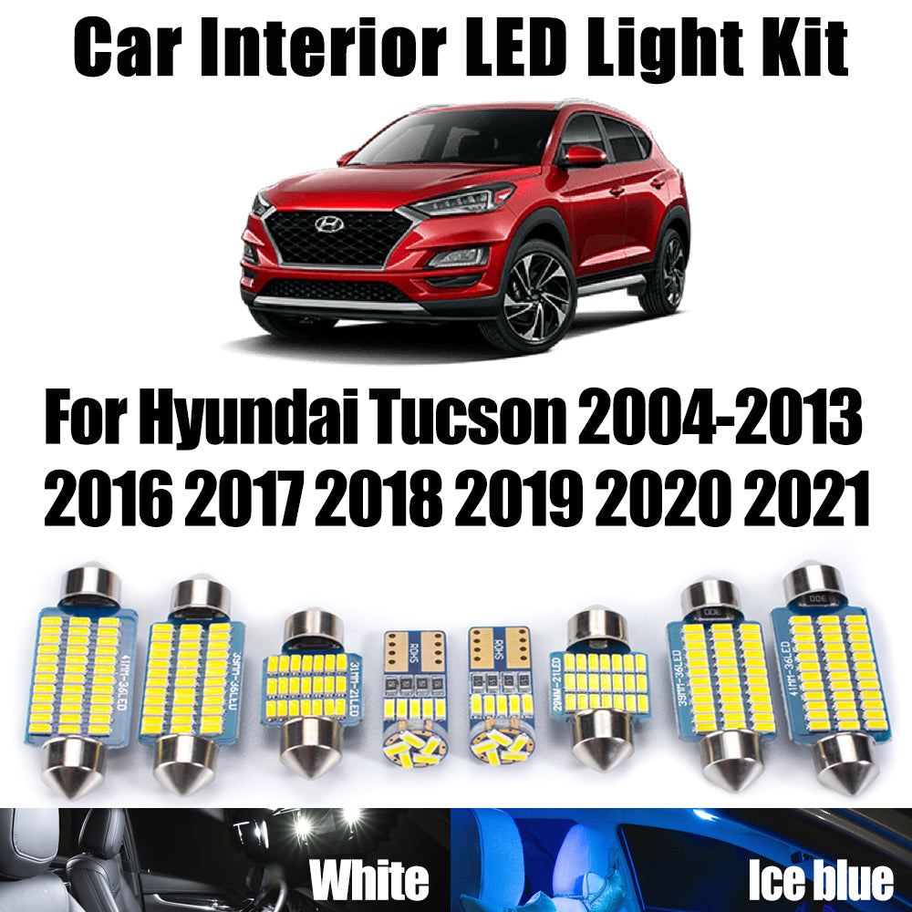 AutoGlowLED Canbus LED Interior Light Kit for Hyundai Tucson 2004-2021