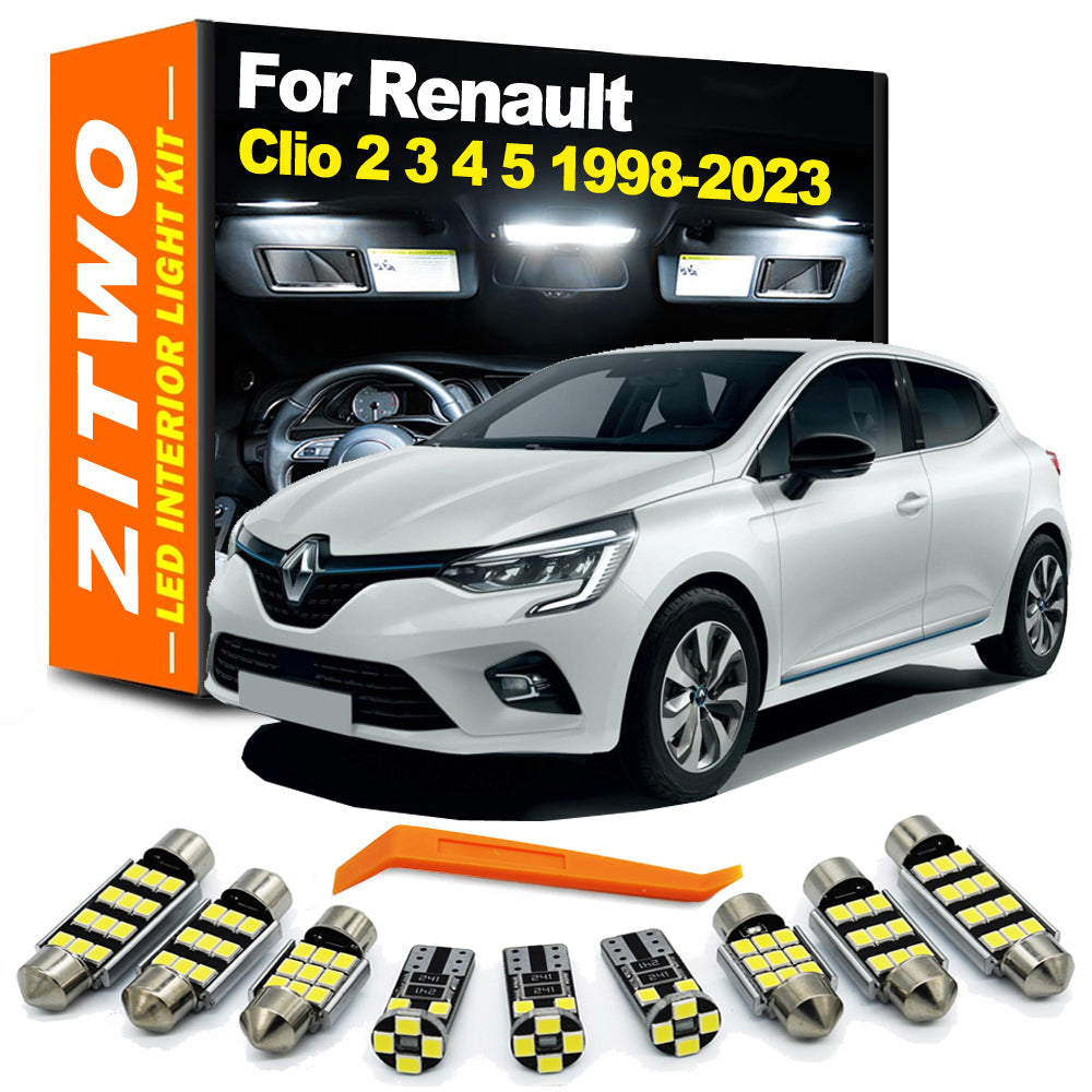 AutoGlowLED LED Interior Light Kit for Renault Clio 2 3 4 5 1998-2023