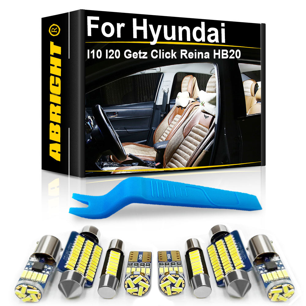 AutoGlowLED Car Interior LED Light Kit for Hyundai Accent i10 i20 Getz Verna Solaris