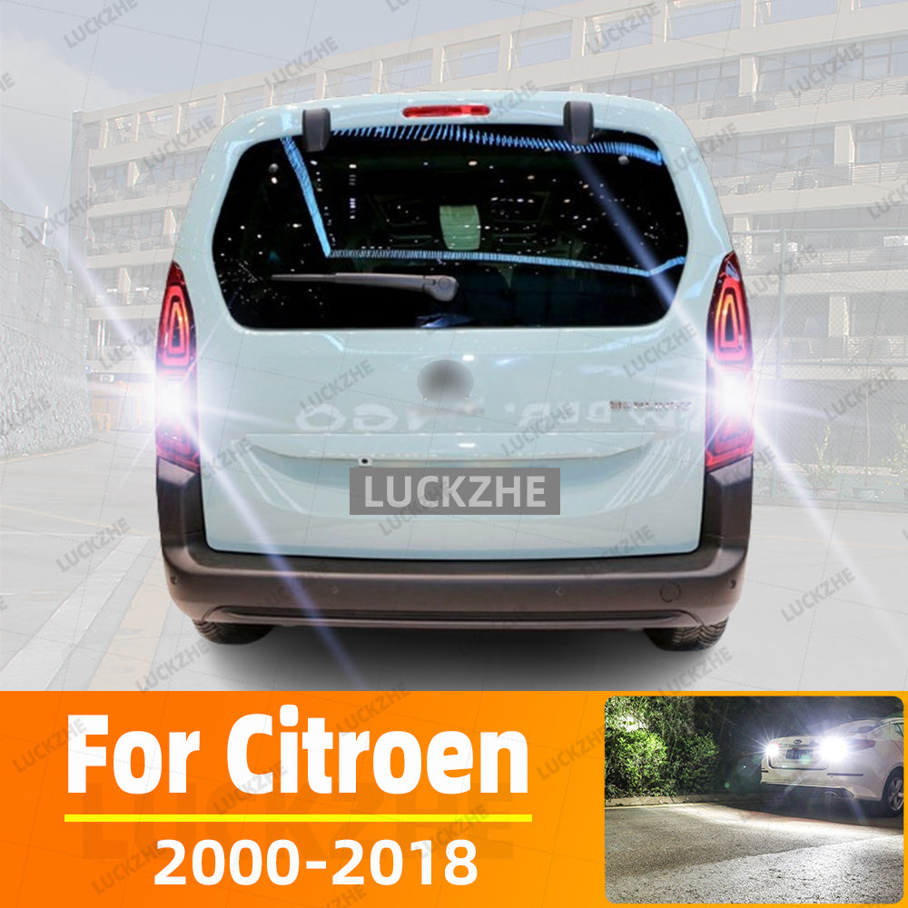 AutoGlowLED Citroen LED Reverse Light Bulbs 6000K Xenon White 2pcs