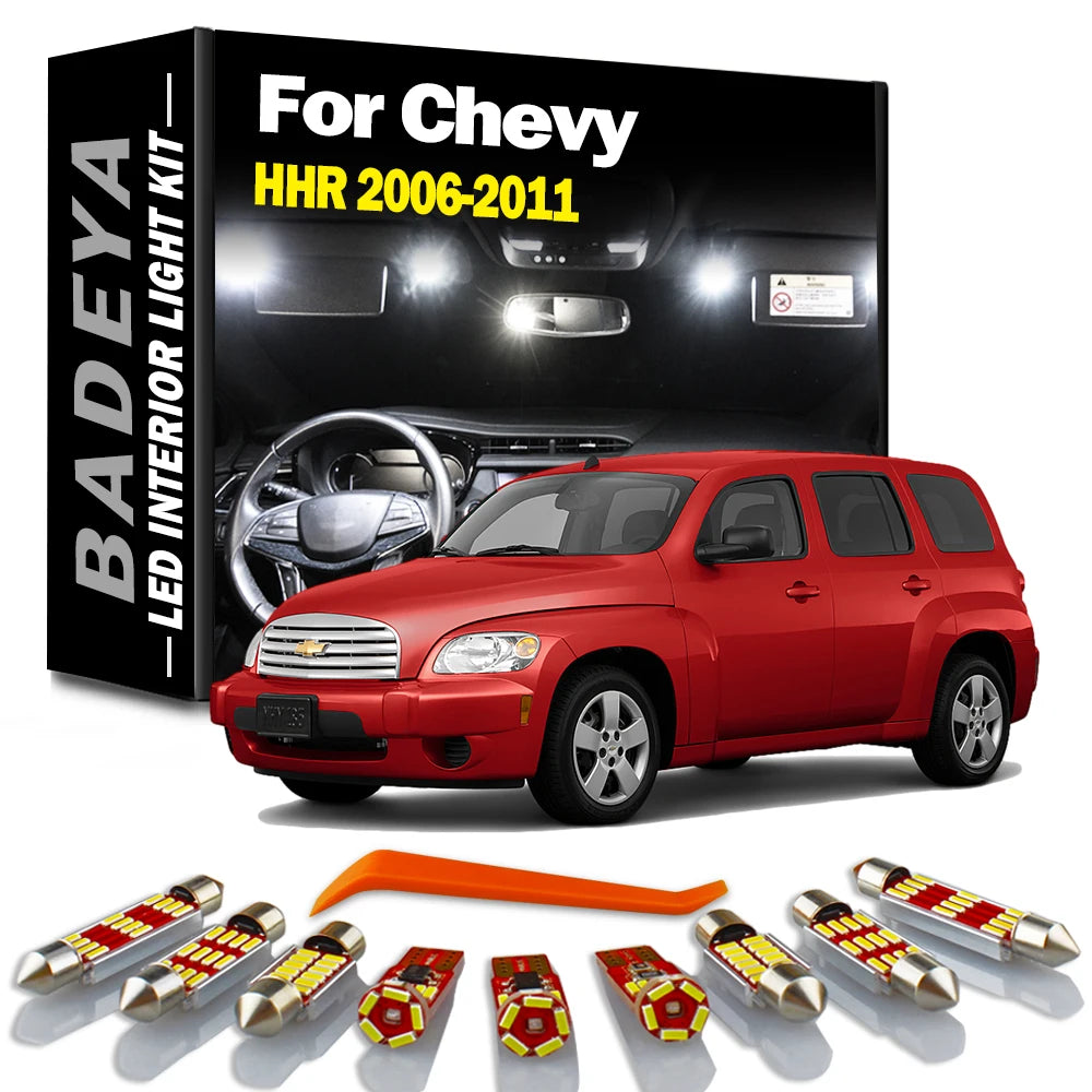 AutoGlowLED 11Pc Canbus LED Interior Light Kit for Chevy HHR 2006-2011