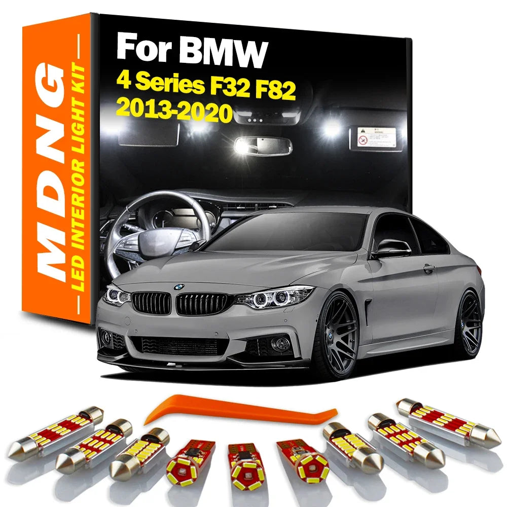 AutoGlowLED 13Pc Canbus LED Interior Light Kit for BMW 4 Series F32 F82 2013-2020