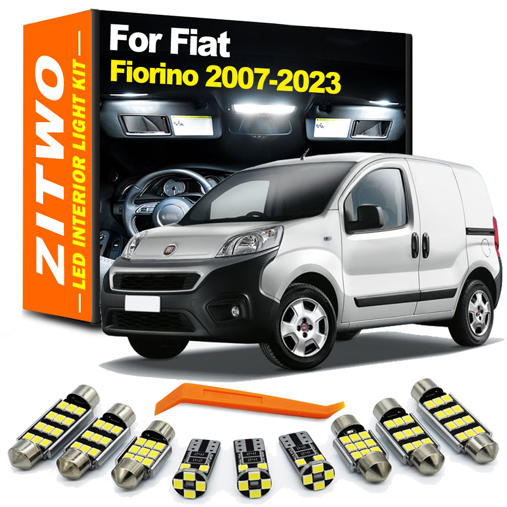 AutoGlowLED Canbus LED Interior Light Kit for Fiat Fiorino Qubo 2007-2023