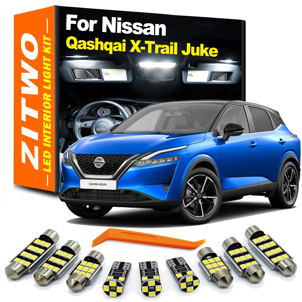 AutoGlowLED Canbus LED Interior Light Kit for Nissan Qashqai X-Trail Juke