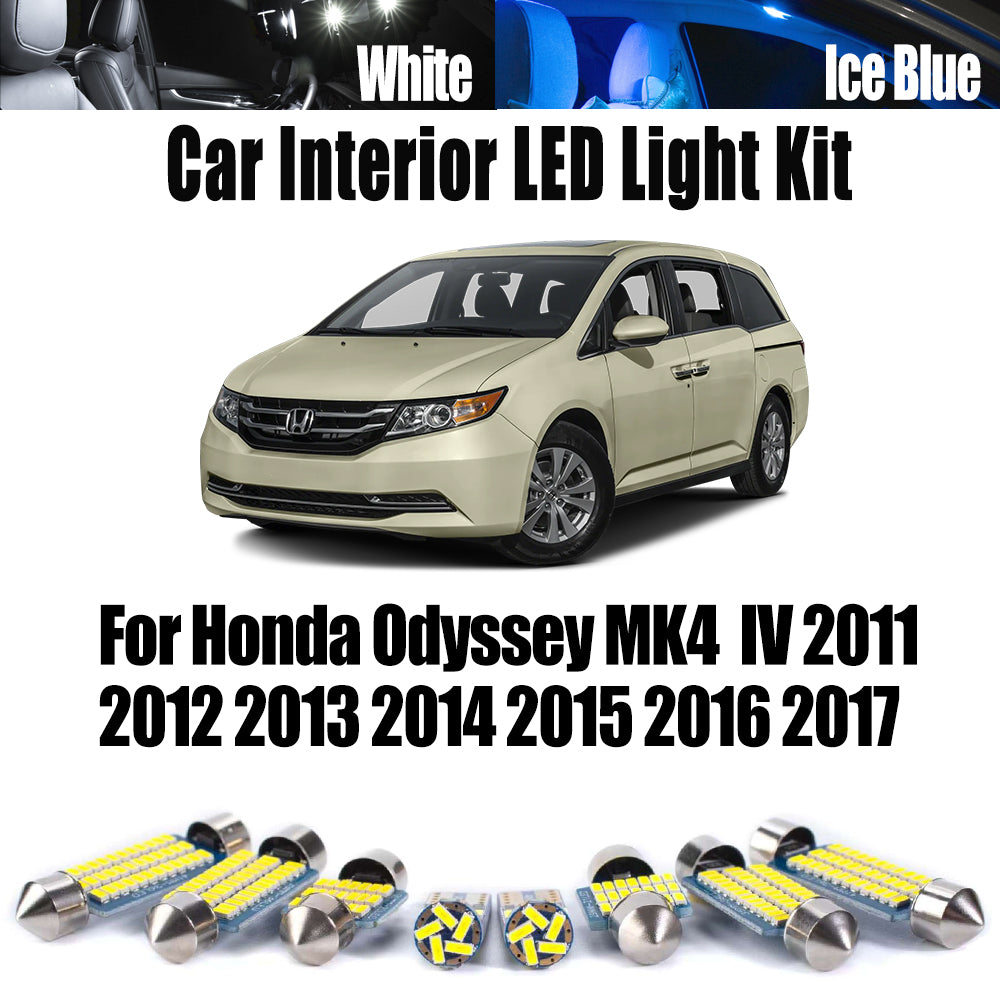 AutoGlowLED 14Pc Canbus LED Interior Light Kit for Honda Odyssey 2011-2017