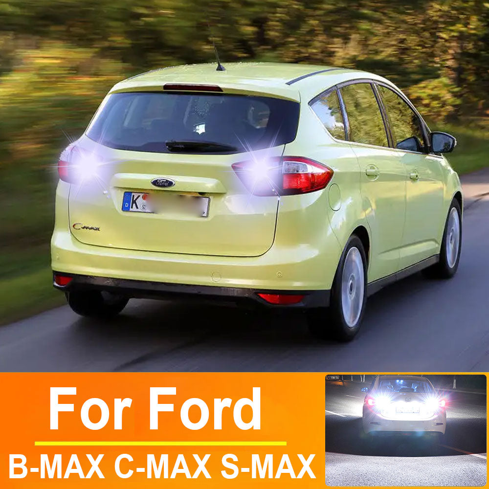 AutoGlowLED LED Reverse Light Bulbs for Ford B-MAX C-MAX S-MAX P21W 1156