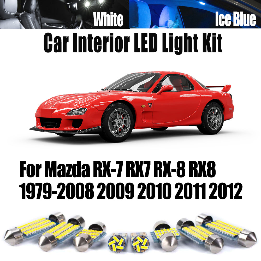 AutoGlowLED LED Interior Light Kit for Mazda RX-7 RX-8 1979-2012