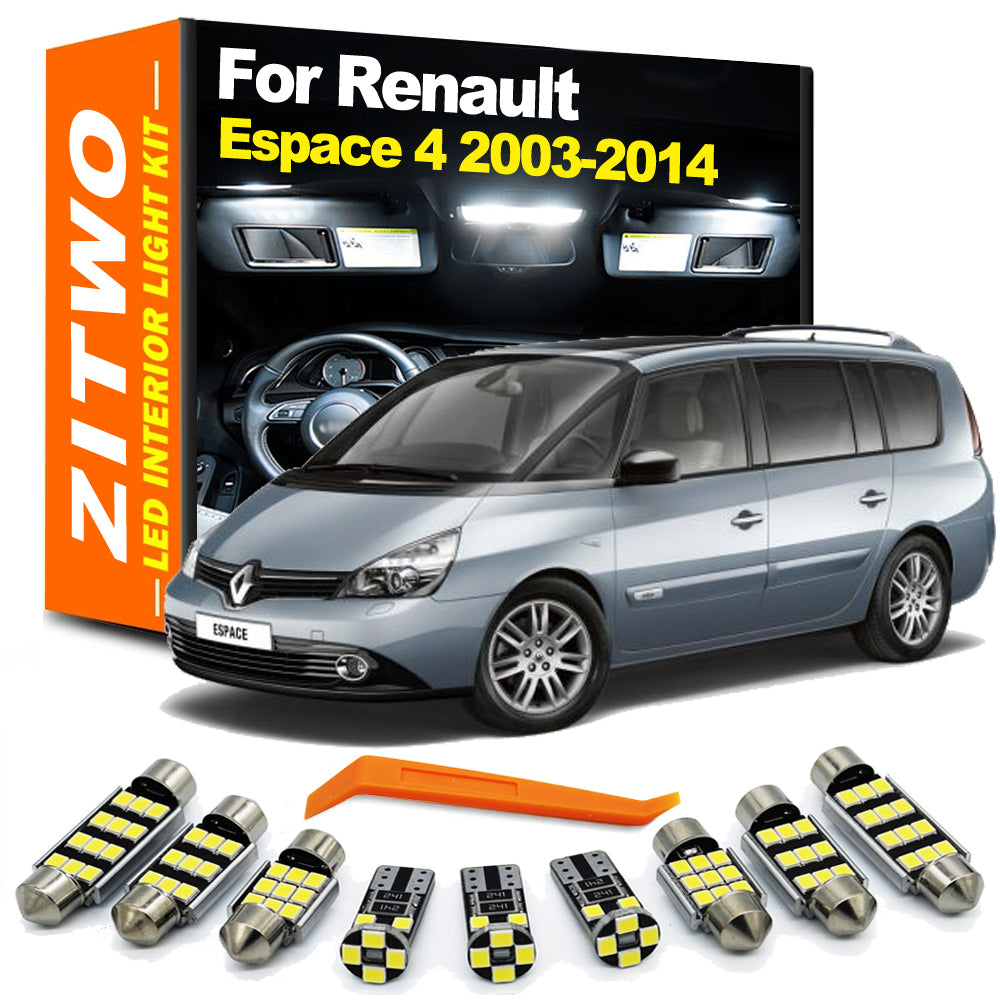 AutoGlowLED Complete LED Interior Light Kit for Renault Espace 4 MK4 2003-2014