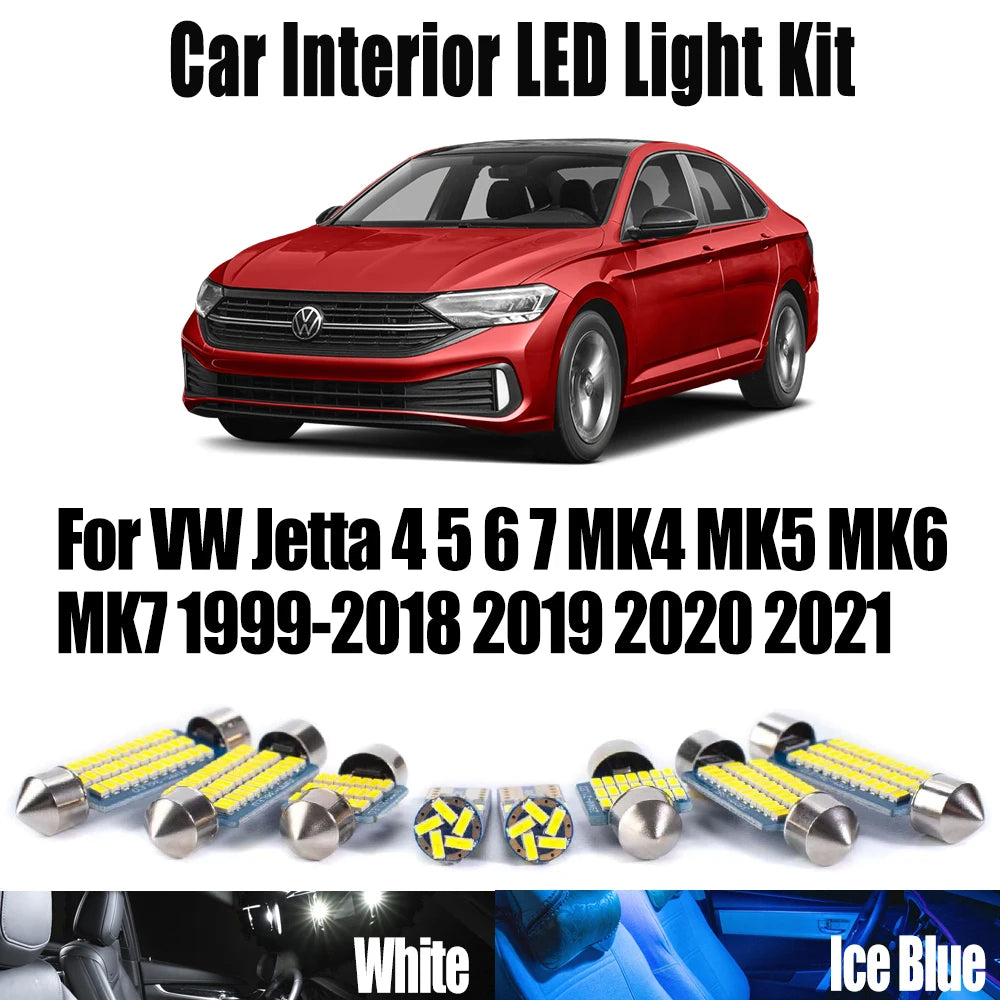 AutoGlowLED Interior LED Light Kit for VW Jetta MK4-MK7
