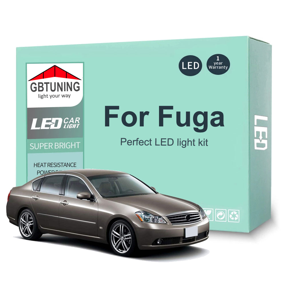 AutoGlowLED Canbus LED Interior Light Kit for Nissan Fuga Y50 Y51 2004-2018