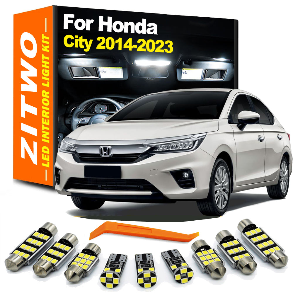AutoGlowLED 8Pcs LED Interior Light Kit for Honda City 2014-2023