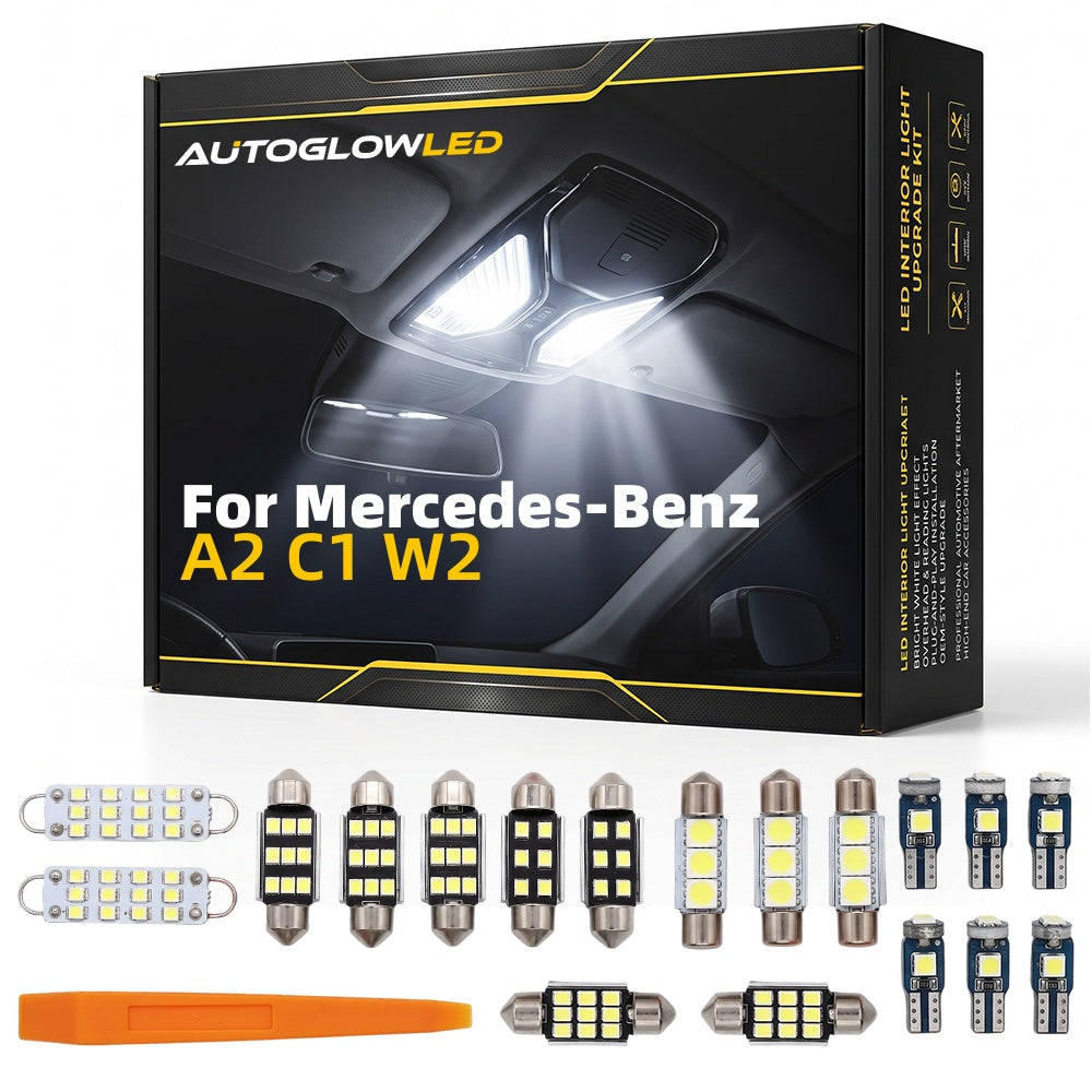 Mercedes-Benz LED Interior Light Kit for CLS CLA CLK W218 W219 C117 W209 W208 A209 A208 - Canbus Error Free Plug and Play | AutoGlowLED