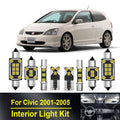 AutoGlowLED Interior LED Light Kit for Honda Civic 7th Gen 2001-2005 Canbus